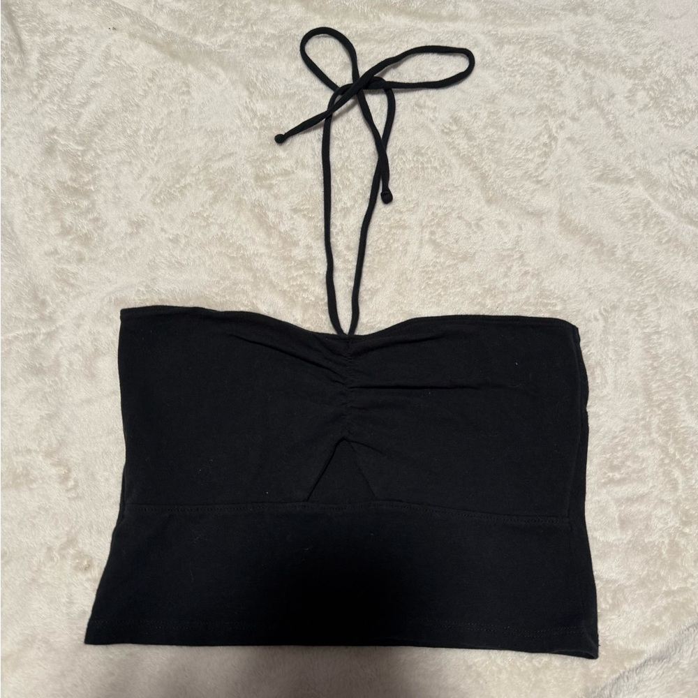 Hollister Black Halter Top